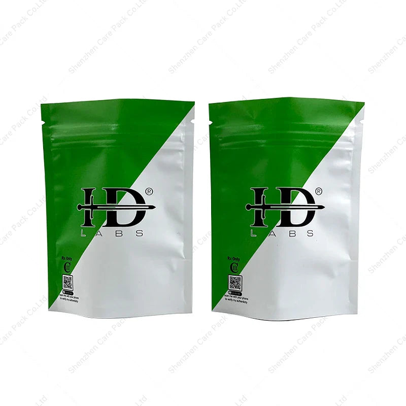 Smell Proof Mylar Pouch Heat Seal Foil Ziplock Edible Laminated Resealable Bags With Zipper Top