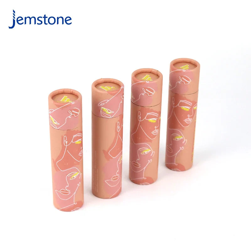 Eco-friendly Deodorant Packaging Perfume Bottle Tube Cosmetics Lipstick Gloss Container Tubes Twist up Paper Tube for Lip Balm