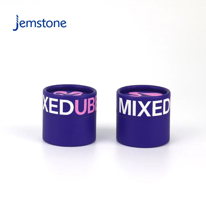 Eco-Friendly Custom Food Luxury Kraft Cardboard Tea Coffee Candle Cylinder Round Dry Herb Paper Tube Packaging With a Lid