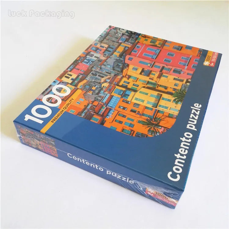 Make Your Own High Quality Puzzle Coloring Printed Paper Jigsaw Shaped Die Cut Landscapes Puzzle Pieces Production Printing Fact