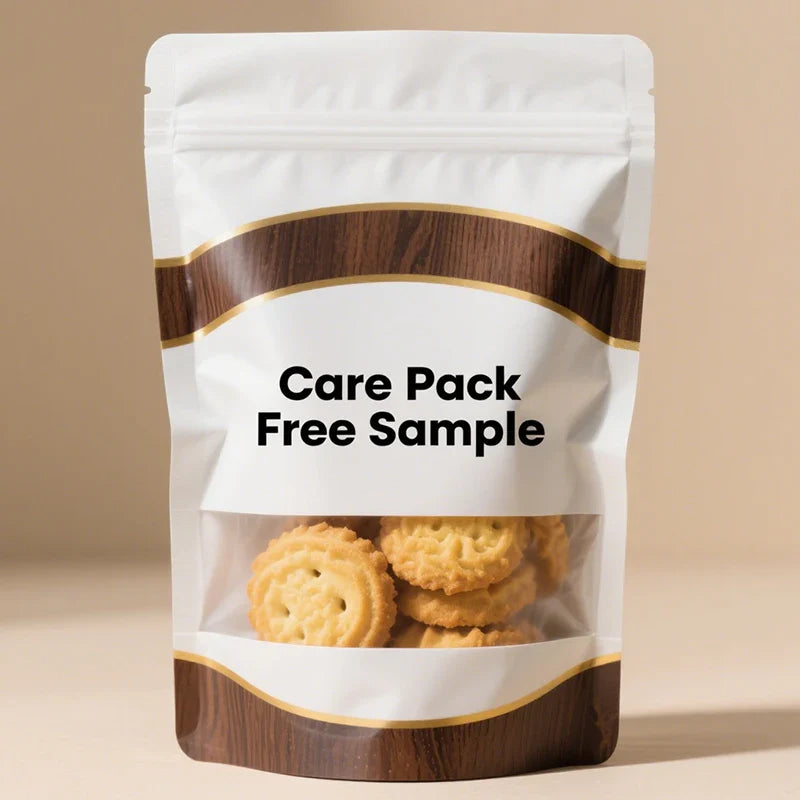 Customized 1 Pound Edible Mylar Food Doypacks Smell Proof Die Cut Stand up Pouches With Window