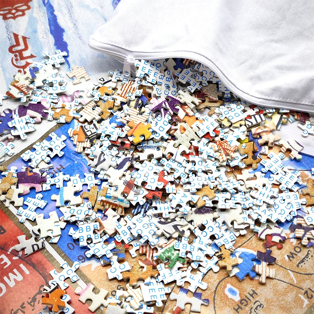 Custom Printing 1000 Piece Puzzle Adult Jigsaw Puzzle Board Print and Assemble Factory Wholesale Jigsaw Puzzles Manufacturers