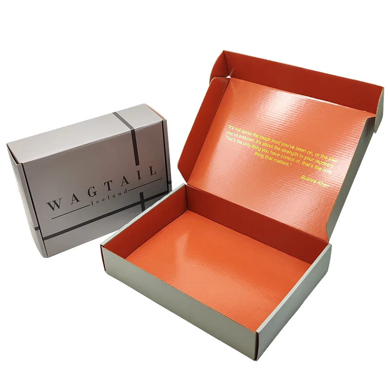 Free Sample Hot Pink Uv Logo Mystery Folding Carton Cardboard Parcel Delivery Custom Boxes Packaging for Shipping Box With Logo