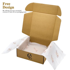China 100% Recycled E-commerce Business Packaging Tissue Paper Board Clothing Shipping Kraft Corrugated Boxes with Logo