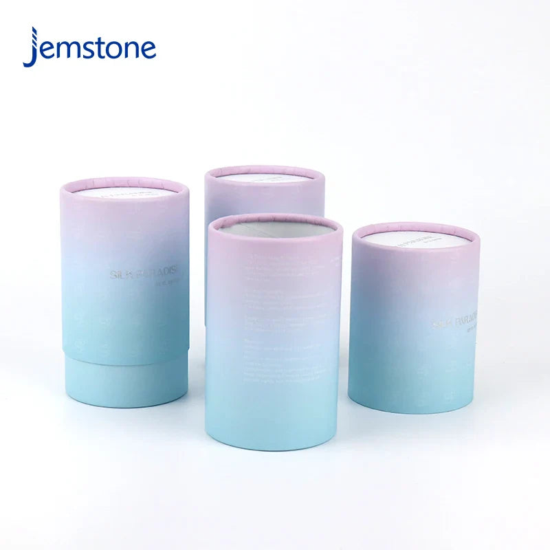 Eco-Friendly Skincare Kraft Cardboard Tube Essential Oil Perfume Bottle Paper Tube Cosmetic Cylinder Packaging
