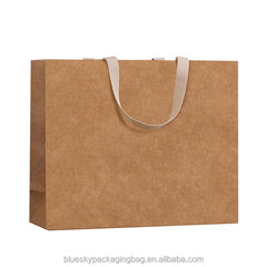 OEM/ODM Customized Brand Brown Paper Bags for Food Shopping Bag with Own logo Kraft Paper Bag Eco Friendly Tote Bag with Handle