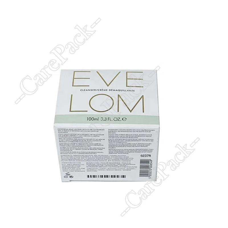 Custom Printing Saffron Cream Makeup Remover Cosmetic Perfume Fragrance Gift Packaging Box Paper Double Tuck Luxury Art Rigid