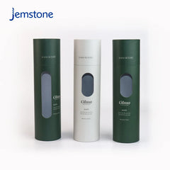 Custom Printed Clothing Paper Tube Scarves T-shirts Craft Kraft Cardboard Cylinder Box Packaging with Window