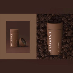 Custom 100% Recyclable Kraft Cardboard Paper Tube Food Grade Cylinder Packaging for Coffee Tea Biscuits Sugar Cookies Candy