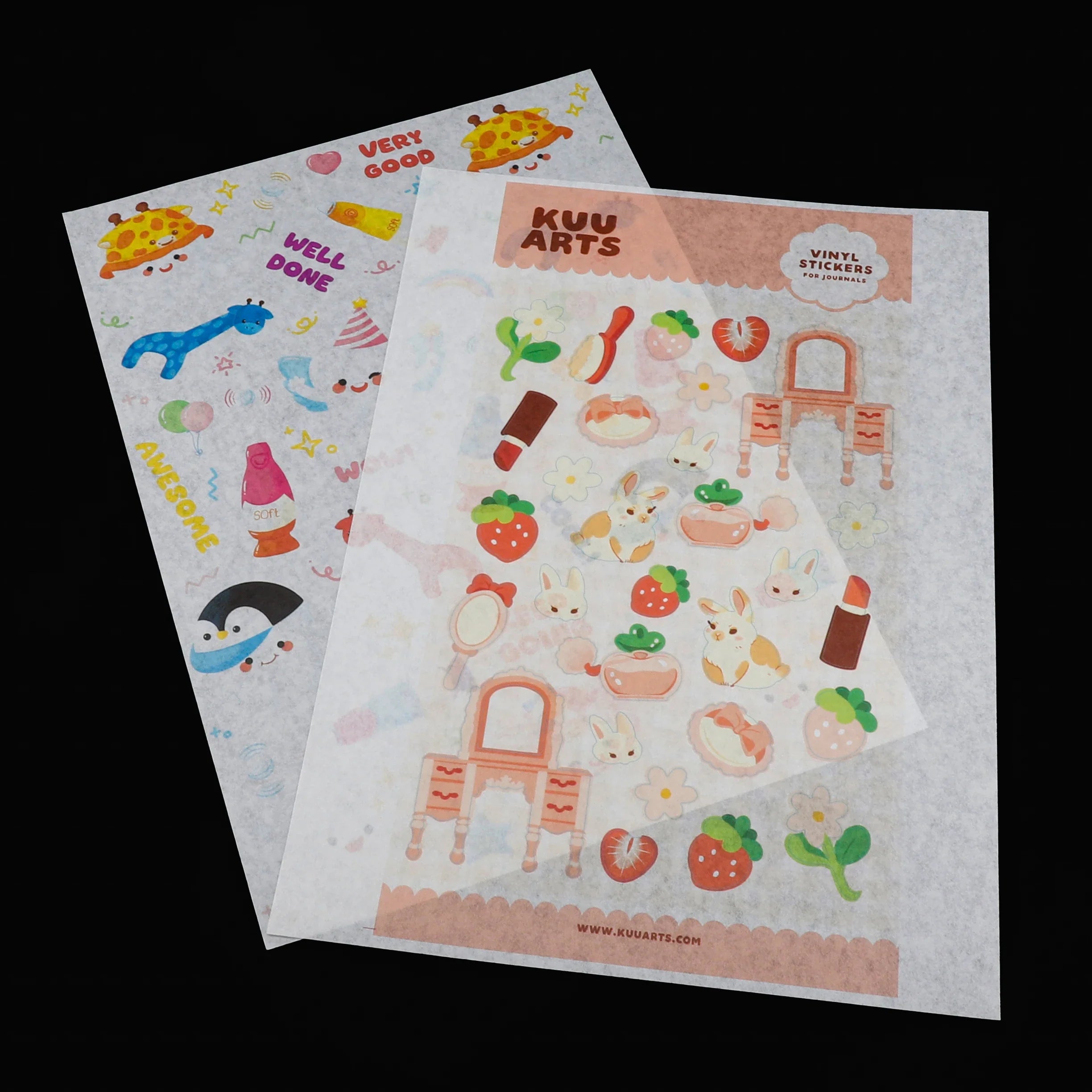 Wholesale Inkjet Printable 8.5x11 A4 Adhesive Japanese Washi Paper Sticker Sheets With Plastic Clear Backing for Inkjet Printer