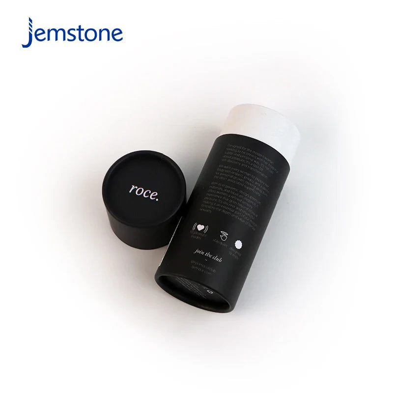 Eco-friendly Oil Dropper Bottle Deodorant Kraft Cardboard Skin Care Perfume Cylinder Tea Coffee Black Paper Tube Packaging