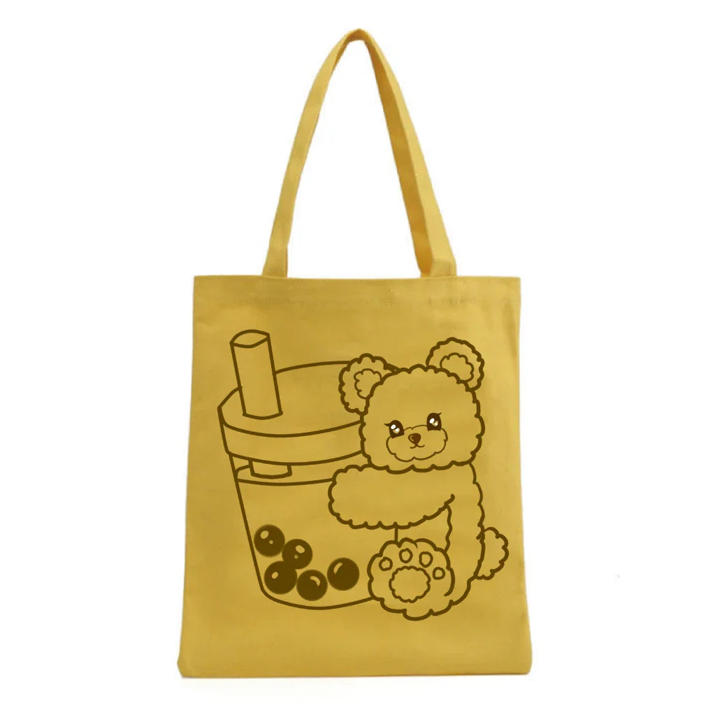 Customized Wholesale White Cotton Tote Bag With Logo High Quality Canvas Cotton Shoulder Tote Bag