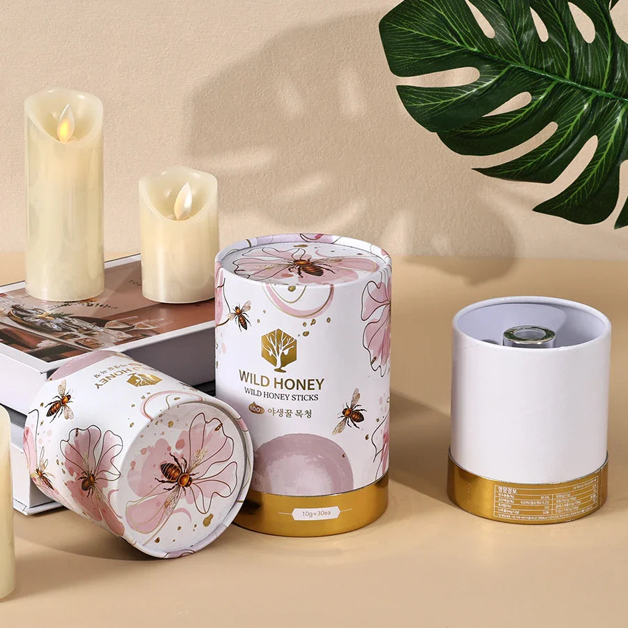 High Quality Cosmetics Cylinder Tube Box Cardboard Candle Paper Tube Gift Packaging