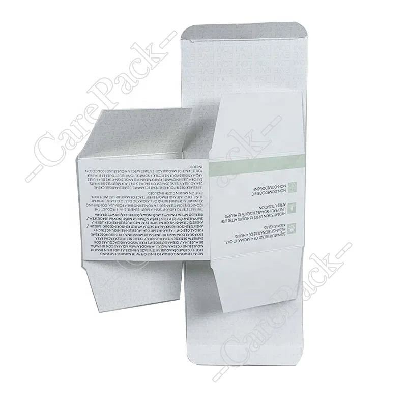 Custom Printing Saffron Cream Makeup Remover Cosmetic Perfume Fragrance Gift Packaging Box Paper Double Tuck Luxury Art Rigid