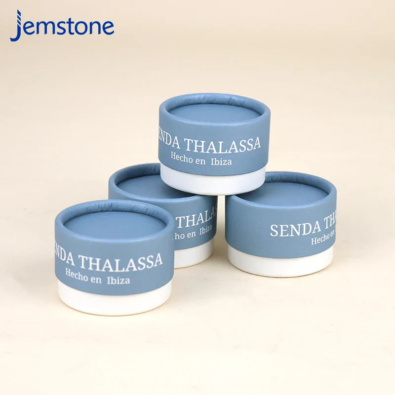 Custom Eco-friendly Kraft Cosmetic Perfume Paper Tube Food Tea Coffee Cylinder Box Packaging Cardboard Candle Tube