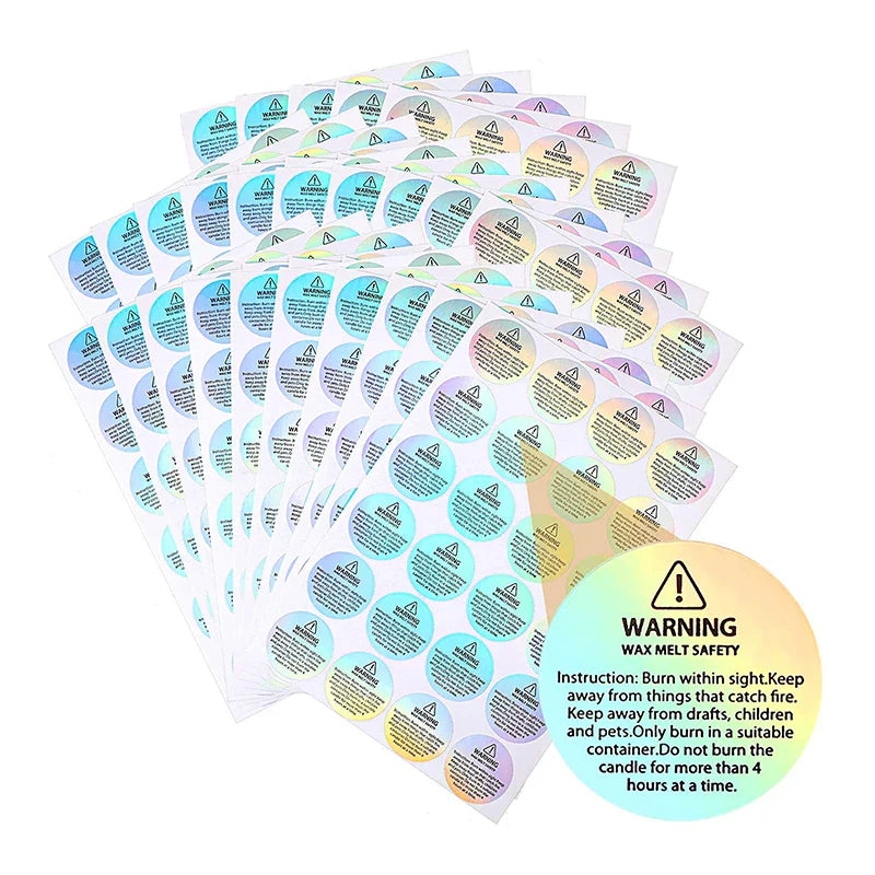 Custom Gold Foil Embossed Candle Label Logo Hot Stamping Transparent Clear Stickers Waterproof Pvc Vinyl Candle Jar Labels