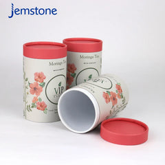 Custom Logo Print Kraft Cardboard Cylinder Packaging Empty Spice Paper Tube Food Grade Powder Paper Tube