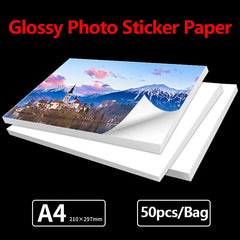 115gsm 135gsm 150gsm Waterproof Adhesive Photographic Paper Inkjet Printable A4 Glossy Photo Sticker Paper for Inkjet Printer