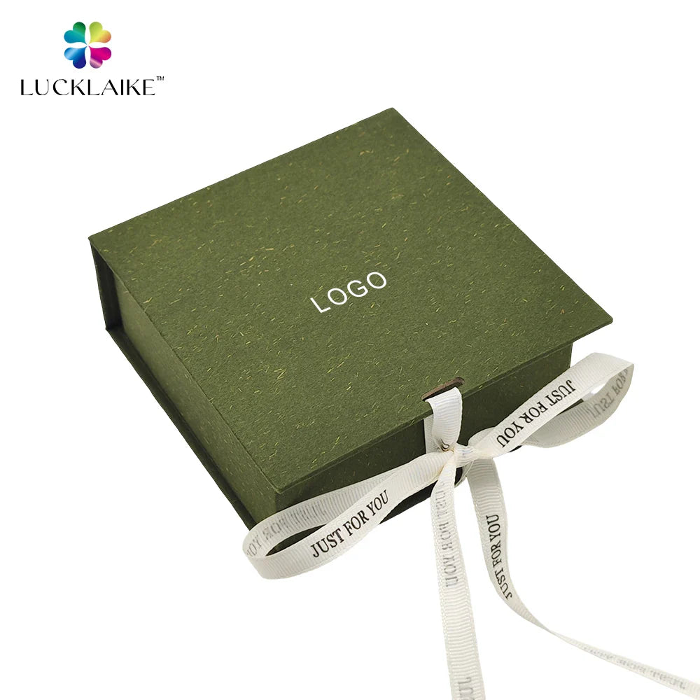Eco-Friendly Cardboard Sustainable Necklace Ring Box Packaging White Beige Drawer Paper Gift Jewelry Package Boxes
