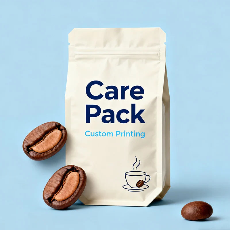 Wholesale Flat-bottomed Coffee Composable Pouches Quad Bottom PE Tea Packaging Bolsa De Cafe With Valve