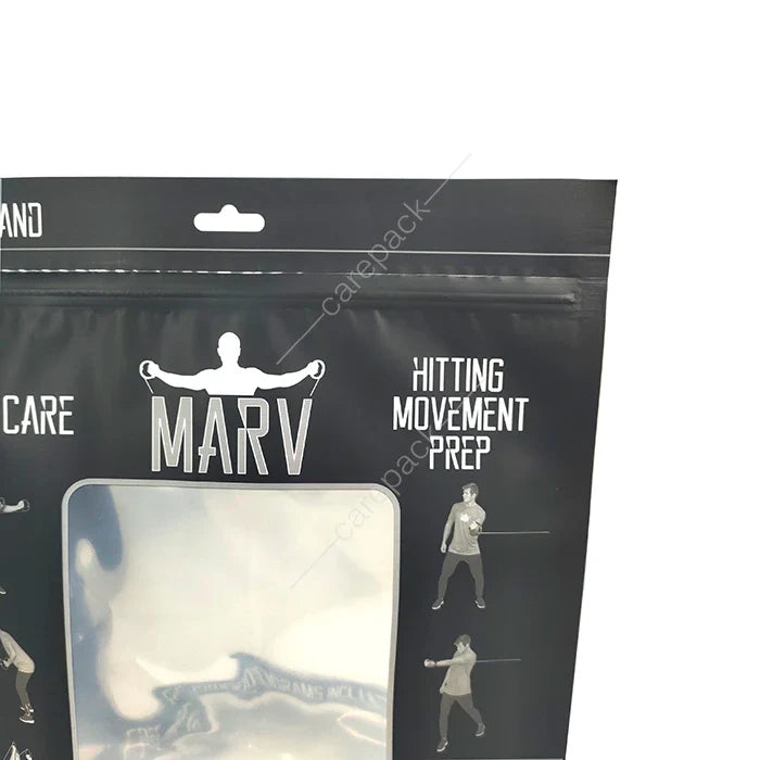 Mylar Bags for Fitness Gear Consumer Electronics Promotion Display Packaging Mylar Zipper Bag Custom Plastic Food PE Zipper Top