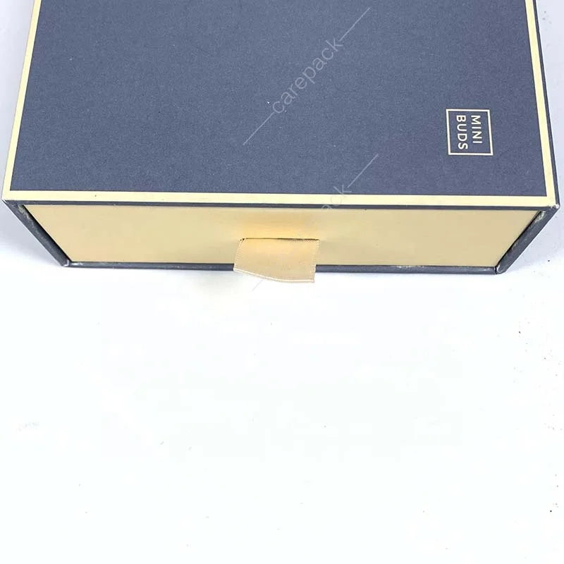 Custom Printing Luxury Cardboard Drawer Electronics Earphone Headphone Gift Packaging Box with Ribbon