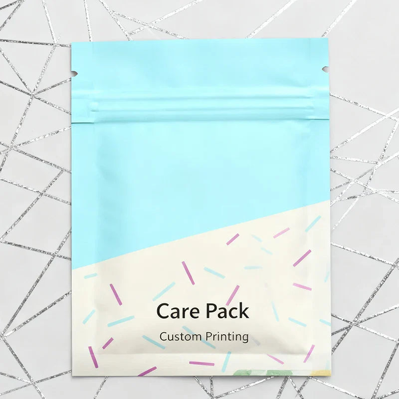 Wholesale Face Mask 3 Side Seal Pouch Cosmetic Masking Reusable Plastic Sachet Pack for Household