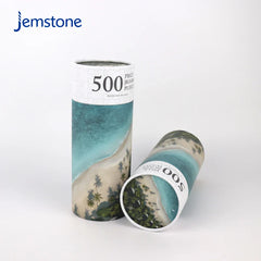 Custom Printed Eco-Friendly Kraft Cardboard Cylinder Tube Perfume Toys Jigsaw Puzzles Paper Tube Packaging