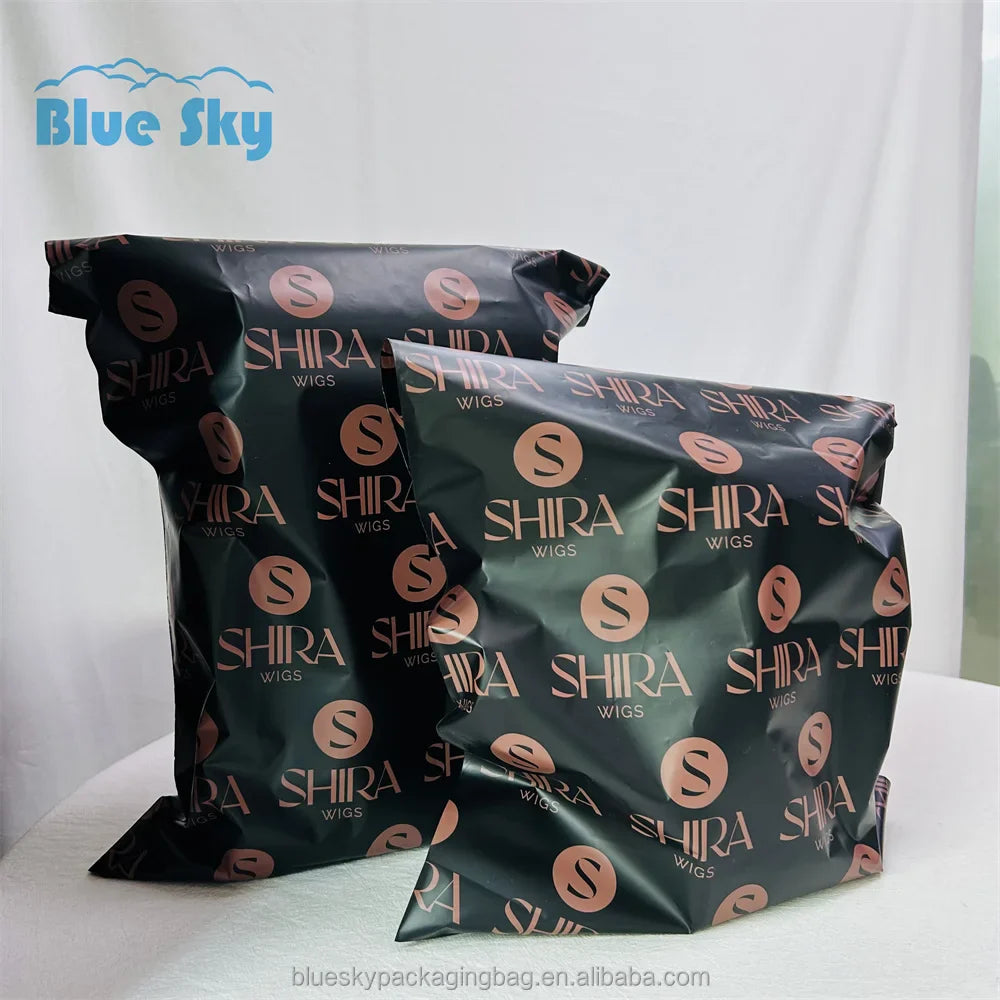 Clear Window Plastic Poly Mailers - Self-Seal Shipping Bags with Address Window for Fast Packing (12x18cm)