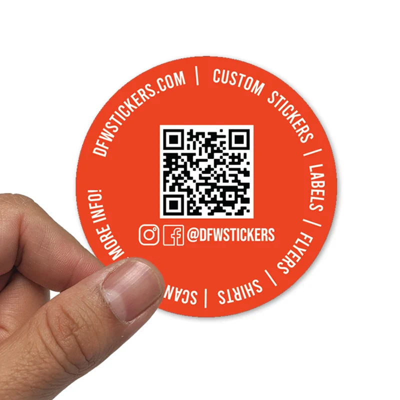 Custom Uv Resistant Waterproof Viny PVC Die Cut Sticker Logo Label Printing Dye Cut Stickers With Qr Code for Promotion