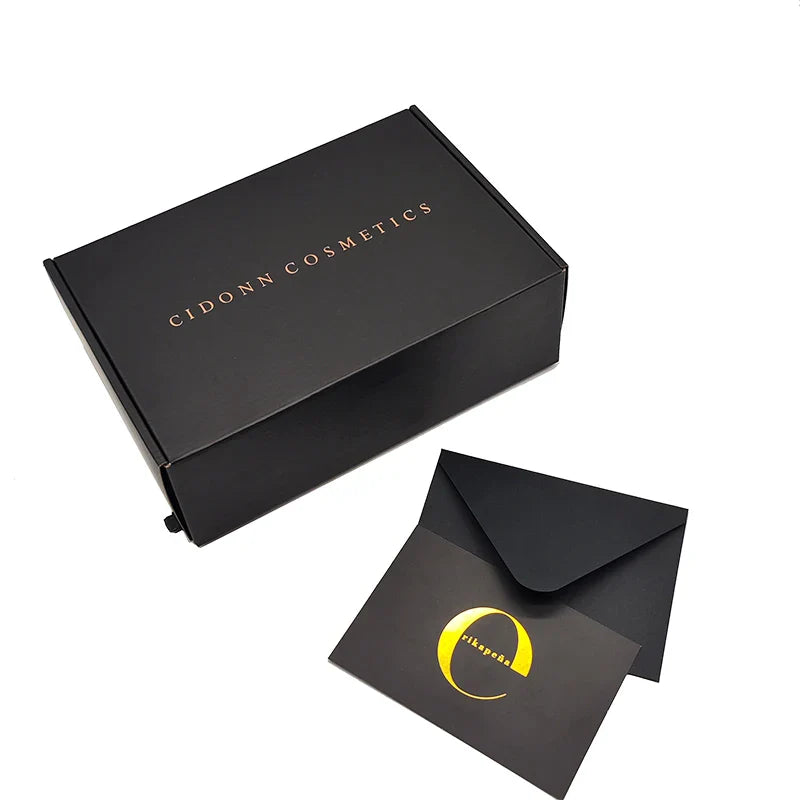 Manufacturer Matte Rose Foil Paper Cajas Carton Mailer Box Custom Shipping Gift Packaging Boxes With Self Adhesive Zipper Tear