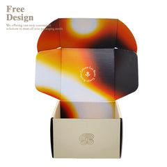 Custom Emballage Beige Corrugated Packaging Package Paper Carton Shipping Box Packaging Mailer Postal Boxes for Packiging