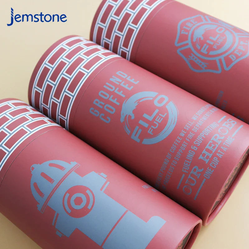 100% Recyclable Cardboard Liquor Whisky Wine Glass Bottle Tea Coffee Tee Wine Paper Round Tube Whisky Wine Bottle Gift Boxes