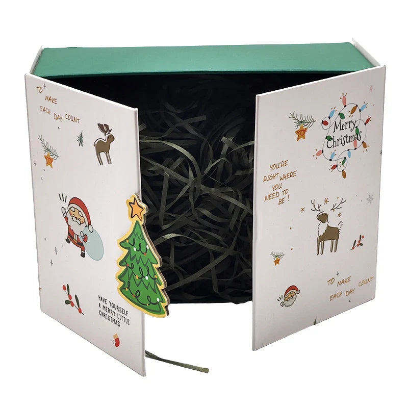 ODM Luxury Customised Recyclable Handmade Blank Cosmetic Rigid Magnetic Double Door Gift Boxes Packaging with Magnet Lid