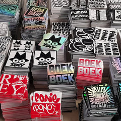 Egg Shell Sticker Color Printing Graffiti Autocollants Custom Destructible Eggshell Stickers Printing