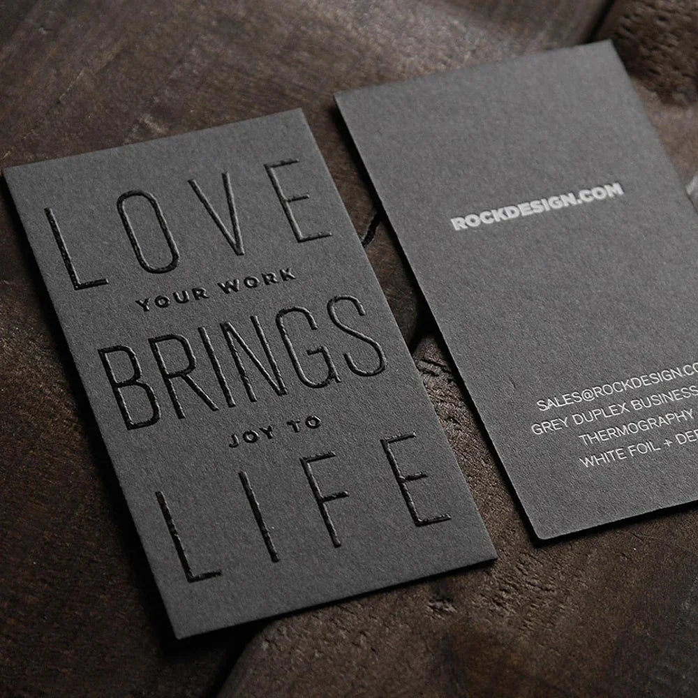 Personalised Custom Gold Foil Printing Brand Logo Luxury Packaging Transparent PVC Thank You Cards Purchase for Small Business