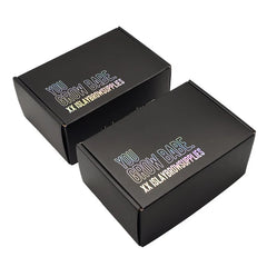 Custom Printed Logo Black Pink Foldable Corrugated Paper Express Packaging Shipping Mailer Boxes for Small Business With Logo