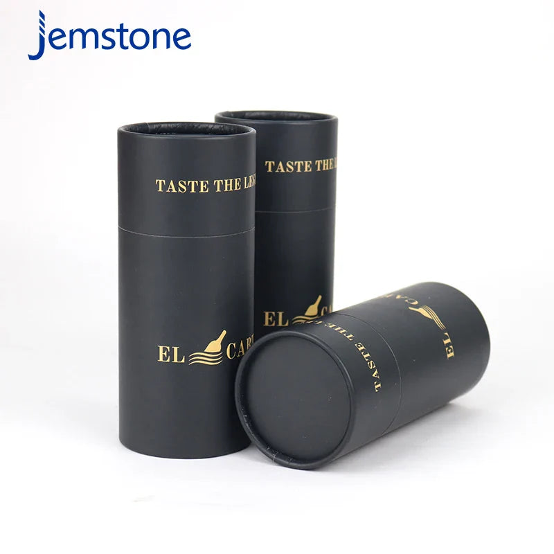 Custom Printed Food Grade Tea Coffee Candle Paper Tube Round Kraft Craft Cylinder Tube Cardboard Tube Cylinder Box Packaging