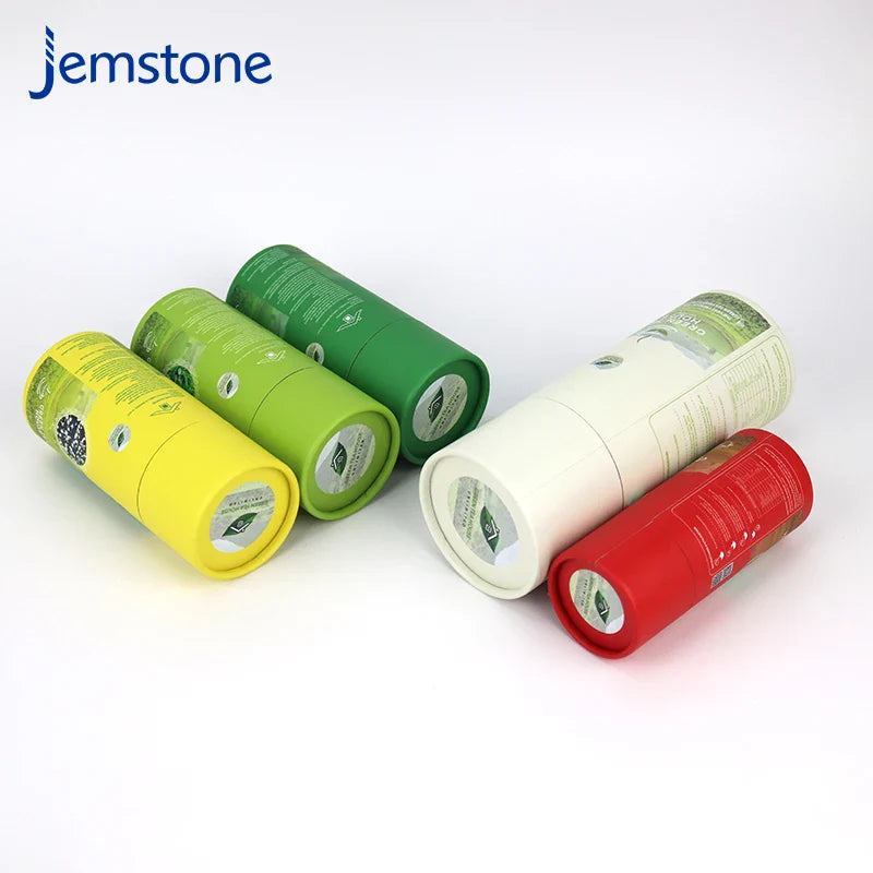 Food Grade Cosmetic Perfume Deodorant Kraft Cardboard Box Tube Candle Coffee Bean Tea Spice Powder Paper Tube Cylinder Packaging