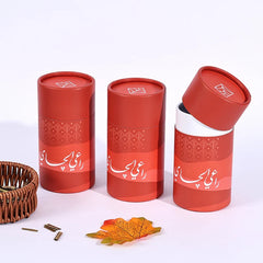 Custom  Push up Red Cardboard Tube Packaging Food Bottles Round Luxury Twist up Paper Tube Box