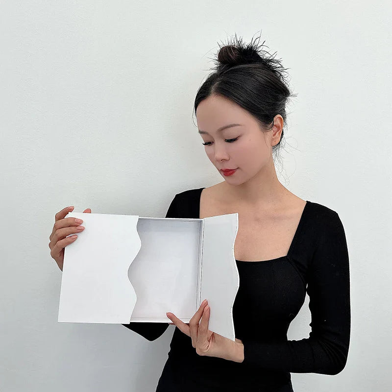 ODM Luxury Customised Recyclable Handmade Blank Cosmetic Rigid Magnetic Double Door Gift Boxes Packaging with Magnet Lid