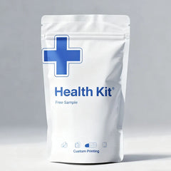 Wholesale Medicine Powder Heat Seal Foil Mylar Plastic Capsule Pill Packing Bags With Resealed Zipper