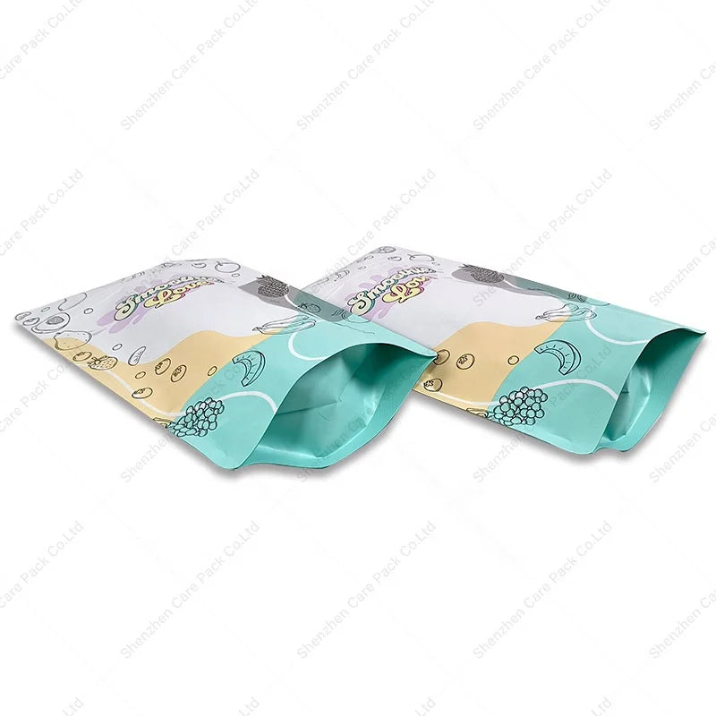 Mylar Bag Nuts Bags Stand up Pouch With Zipper Composable Foil Pouches Reusable Doypack for Snack