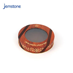 Custom Luxury Food Tea Coffee Candle Cylinder Packaging Kraft Powder Cosmetic Cardboard Tube Push up Paper Tube with Windows