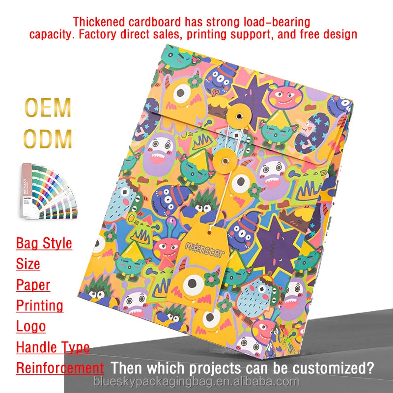 OEM/ODM Customized Logo Eco-Friendly Paper Shopping Bag Full-Color Paper Bags for Shopping Daily Life Paper Bag