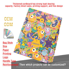 OEM/ODM Customized Logo Eco-Friendly Paper Shopping Bag Full-Color Paper Bags for Shopping Daily Life Paper Bag