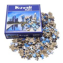 Custom 1000 Piece Paper Education Adult Paper Game Jigsaw Puzzle Manufacture Cardboard Jigsaw Puzzle for Adult Puzzle 1000pcs