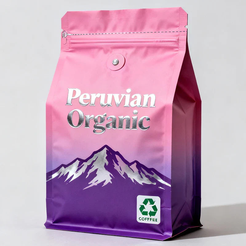 Wholesale 1LB 2LB Eight-side Seal for Coffee Tea and Dry Food 250g Coffee Bean Packaging Bag with Valve