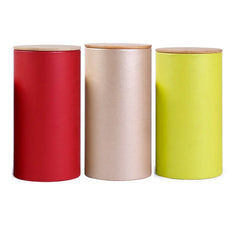 Custom Printed Cylinder Tea Tube Box Packaging Cardboard Paper Tube With Wooden Lid