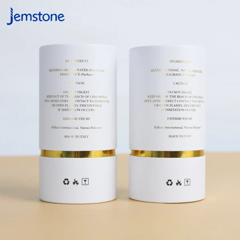 Custom Logo Paper Tube Cylinder Perfume Cosmetic Jar Gift Box Paper Tube Packaging Boxes for Essential Oil